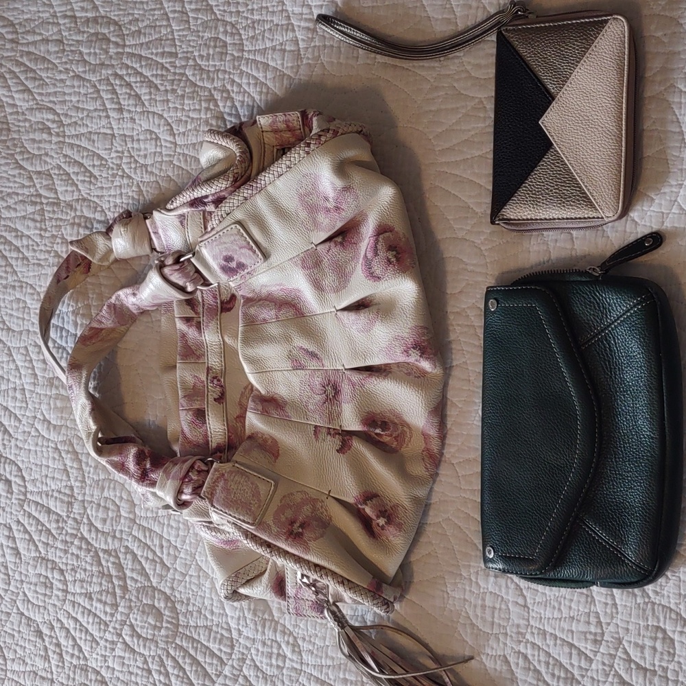 Three leather bags